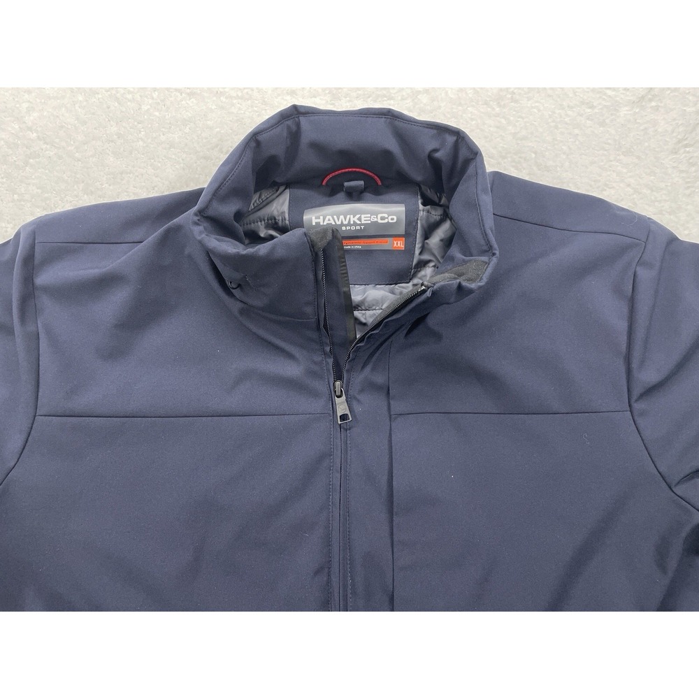 Hawke & Co Sport Mens XXL Blue Performance Softshell Jacket HK Heat Insulated - Picture 2 of 13